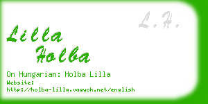 lilla holba business card